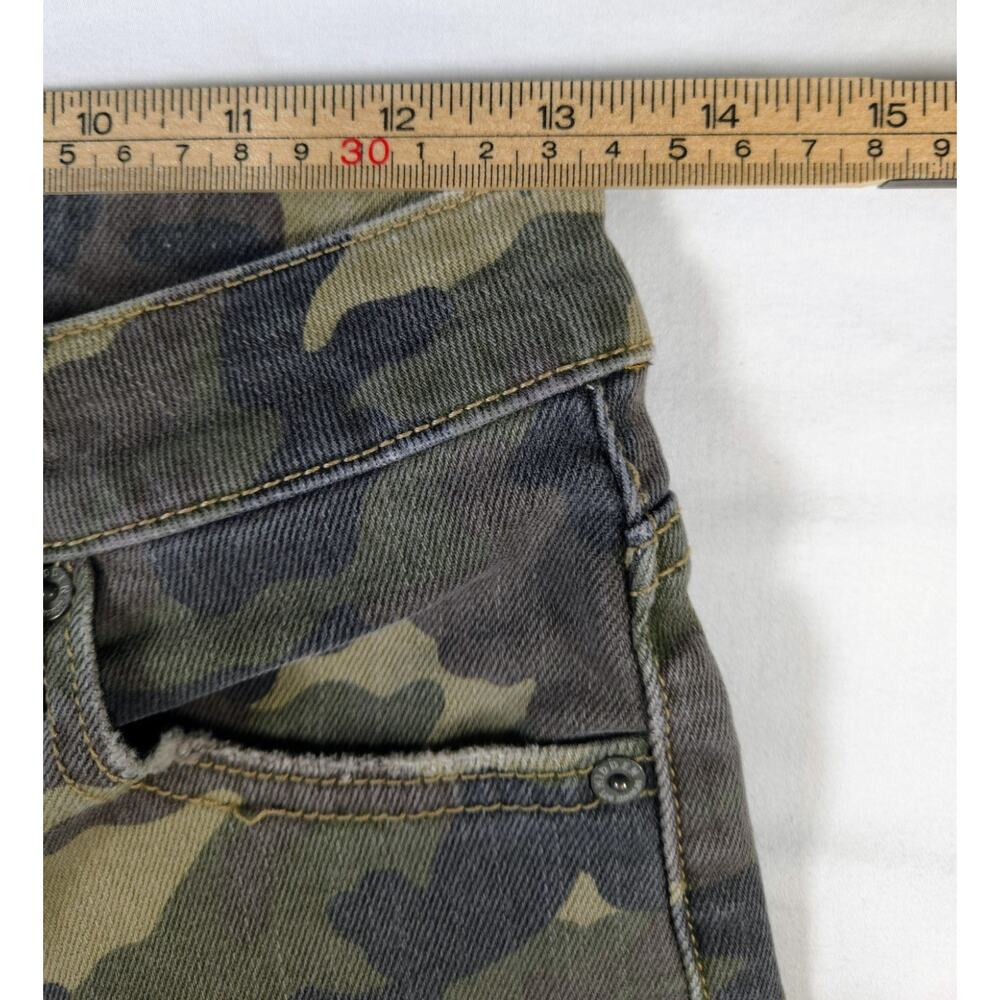 Hidden Los Angeles Alyx Low Slung Baggy Jeans Camo Size 27 Raw Hem - Picture 3 of 12